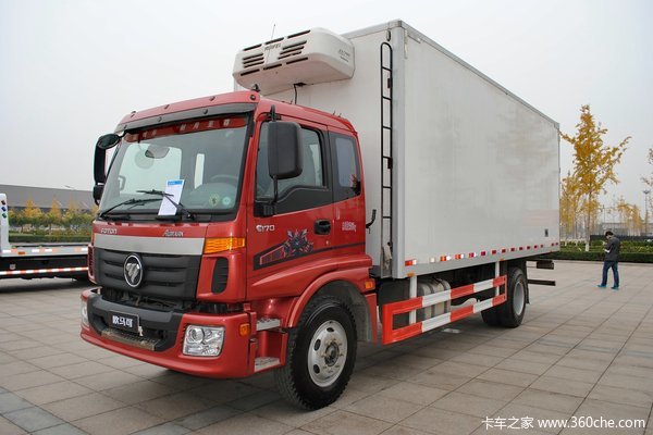 福田歐馬可5系168馬力7.6米冷藏車